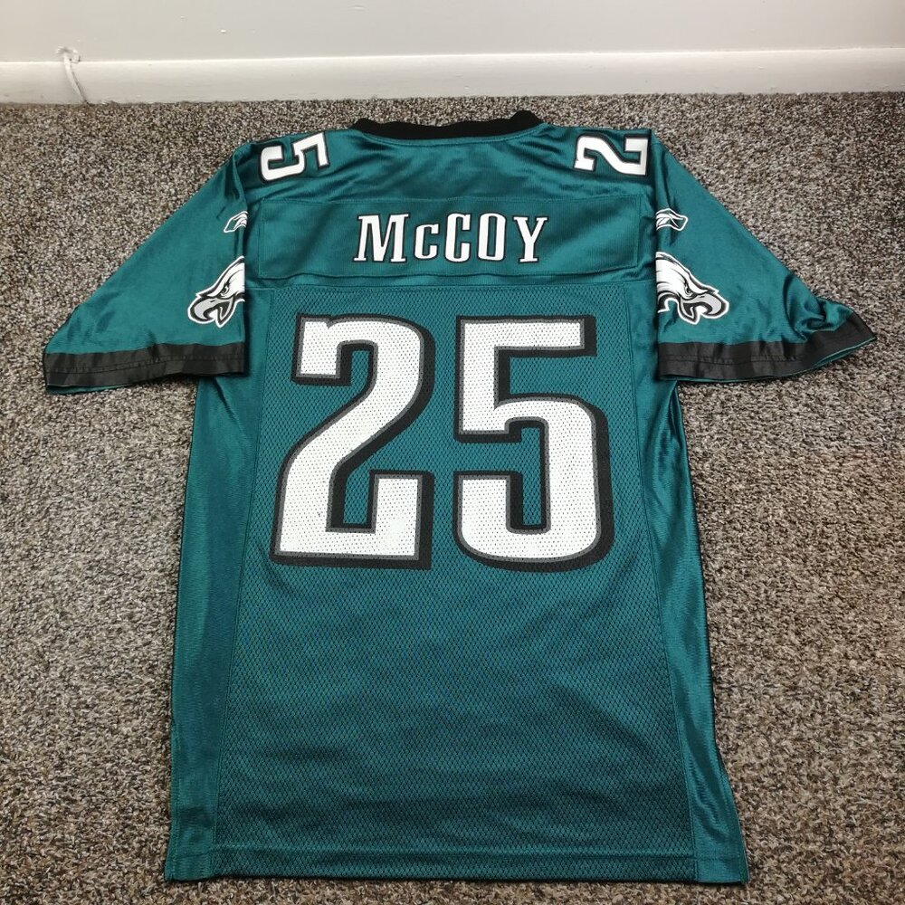 LeSean McCoy Philadelphia Eagles Jersey Reebok On Field Green Mens Small - Picture 7 of 11